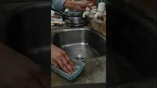 ASMR Dishwashing #household #clean #night #kitchen #relaxing #realaxbrain 