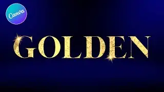 How to create a Gold Foil Effect for Font in Canva (Beginner Friendly)