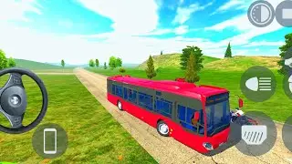 Red City Bus vs All Indian Cars Speed Racing Challenge in Indian Bike Driving City New Map Update