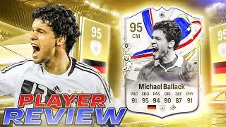 🥶95 GREATS OF THE GAME ICON MICHAEL BALLACK PLAYER REVIEW - EA FC 24 ULTIMATE TEAM
