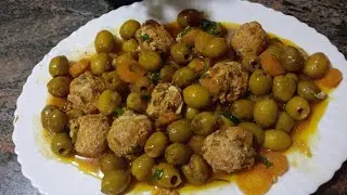 طاجين زيتون باليبولات دجاج وصفة بنينة عسل 