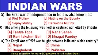 INDIAN WARS | List of wars involving India | Battles in India | Indian History|