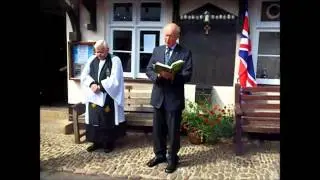 WW1 040815 Memorial Service at Dunster Memorial Hall