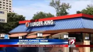 Fast food changes: BK ditches soda for kids, McDonald's to add kale?