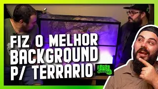 Como montar um BACKGROUND para terrário do seu RÉPTIL PET - Aprenda como fazer passo a passo.