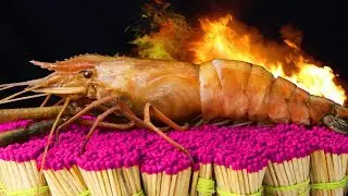 EXPERIMENT 50,000 SAFETY MATCHES vs TIGER PRAWN FISH