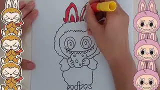 How to Draw Labooboo | Cute Character Drawing Tutorial