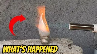 EXPERIMENT Bulb vs Gas torch-Unexpected Results!