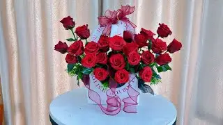 Red Rose Flower, Romantic Floral Gift Idea for Special Occasions 🌹❤️ 😍#shorts#Diy#homemad#florist