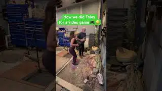 Behind the scenes for Foley sounds for a video game #reelfoleysound #foley #foleyartist #asmr #fyp