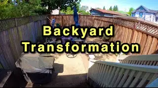 Yard Clean Up & Bark Instalation ( English Audio )