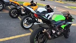 Good vibes with my dude derek on his Zx6r 