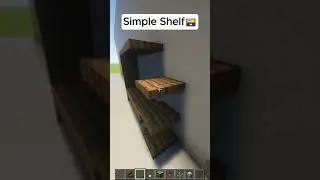 Simple Shelf Design🗃️ | LegendLuap #minecraft #simple #ideas #shelf