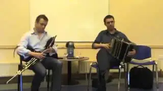 Paudie O'Connor accordion & John O'Brien uilleann pipes CC&Eacute; Leixlip Recital