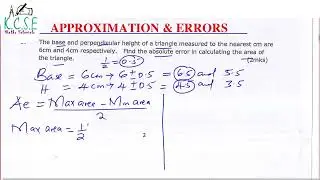 APPROXIMATION & ERRORS