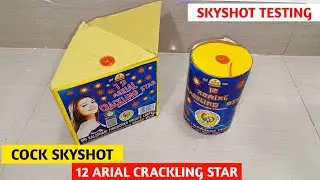 Cock 12 Arial Crackling Star Skyshot Testing | Diwali Fireworks Testing | Skyshot Testing
