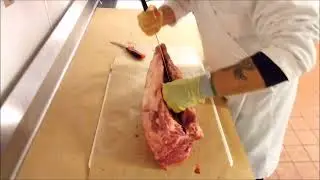 How to cut and tie a whole bone in Rib Roast