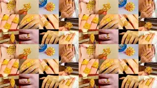 New Fancy Gold Ring Designs For Women's With weight & Price🤩 || Daily Use Ring Design In Gold