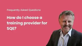 How do I choose a training provider for SQE?