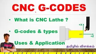 CNC programming G codes explanation in Tamil | CNC g codes | important G code operations | G codes 