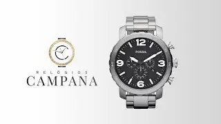 Rel&oacute;gio Fossil Masculino Nate JR1353/1PN