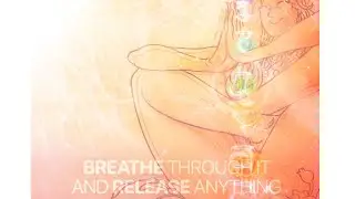 Gentle deep breathing guided by yogic art animation