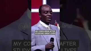 My conclusion over the lives of great people #shorts #leadership #bishopdavidoyedepo