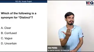 Distinct | 1EQ ISL Vocab