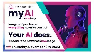 Nowsite - Launch myAI powered by Knowledge - 11/9/2023