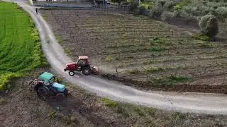 Shredder & ripper on vineyard | vineyard tractors in action | yanmar AF250 Eicher 3706