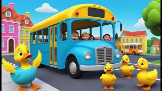 Little Bus Picks Up Dancing Ducks | Funny and Cute Kids Animated Story 3D for Kids