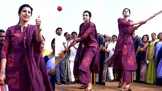 Nara Brahmani Playing Cricket In Mangalagiri | Nara Lokesh | Chandrababu | Pawan Kalyan | Trending