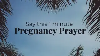 The One Minute Prayer Blessed My Pregnancy Journey and I want to Share it with YOU! #faithoverfear 