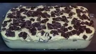 Mint chocolate Tiramisu with after eight mints