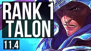 TALON vs SERAPHINE (MID) | Rank 1 Talon, 3/0/9, 900+ games, 1.4M mastery | KR Challenger | v11.4