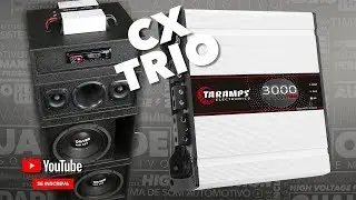 Caixa Trio Residencial Som Automotivo com m&oacute;dulo amplificador taramps 3000w - 3000TRIO (English/CC)