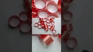 Beautiful Ribbon decoration # shorts#  Diwali decoration# craft ideas #