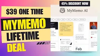 💥💫💥 MyMemo Lifetime Deal | Turn Data Chaos Into Clarity  | $39 Lifetime Deal | 45% Off Now