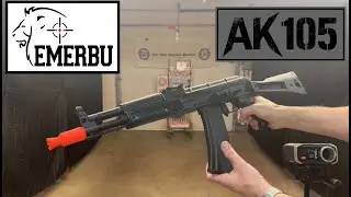 DEMO - NEW AK105 (TOY!) Gel Ball Blaster - EMERBU - A&K Rattlesnake - Upgraded - Metal Gears & More!