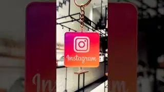 LINQS NFC Instagram Keychain Tag NTAG213 Compatible Acrylic Hang Tag
