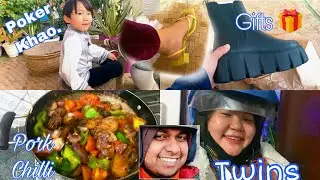 2nd December Updates😉Cooking Pork Chilli, Gift from H&M Boots/Sandal🎁 | Daily Vlog | Shrine Tania