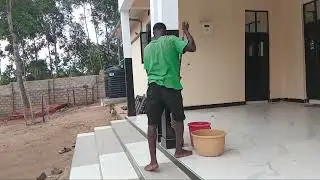 Cleaning villa 19 + assessing if there is water in the  borehole. @iammarwa 🌽🫑