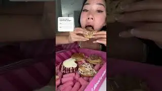 Microwaved Wispa Cookie 🍪😍 #mukbang #food