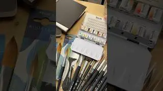 Unboxing new art supplies for a new video! #watercolorportrait #artsupplies #strathmore