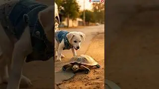 The Capsized Traveler 🐢@PuppyStoryVerse-x3h  #emotional #cricketbat #turtle #storytime #shorts