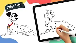 Pongo | 101 Dalmatians Drawing Cartoon