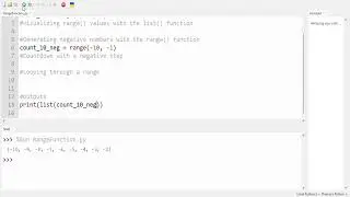The Range Function