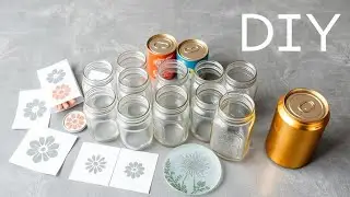 ДЕНЬ 🥰👍 Отличный вариант для переработки стеклянных банок | Идея для оформления кухни