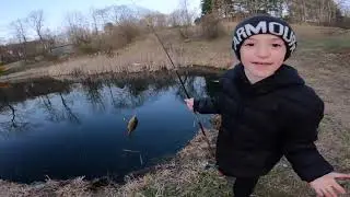 Cabin pond bluegill fishing in Hocking Hills Ohio