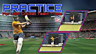 Practice for USA cricket team trials 2024